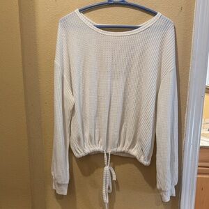 Hollister White Long Sleeve Top